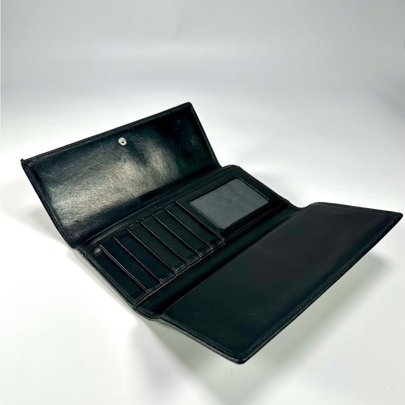 Coach Hampton Leather Tri-fold Wallet in Black - Picture 4 of 7